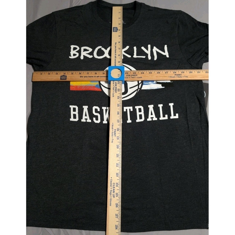 Brooklyn Nets '47 Brand City Edition Club T-Shirt Black NBA Graphic Tee Men's L - Picture 6 of 6